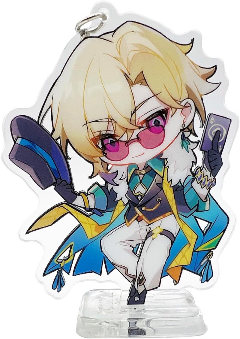 YJacuing Honkai: Star Rail Chibi Cute Acrylic Stand Figure Keychain - Image 1